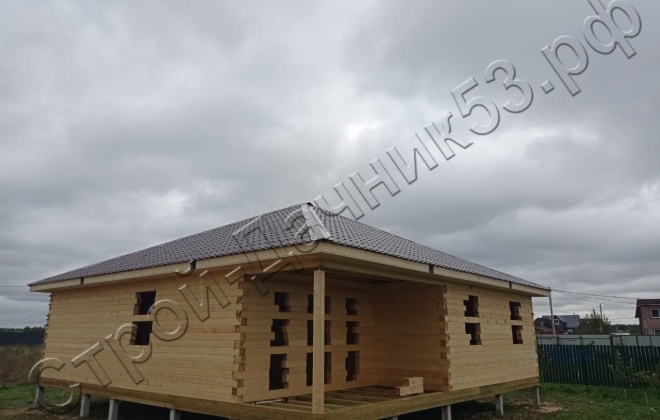 1 Брусовой дом  ОД-50, 11х10,5м, 115,5М², Ленинградская область, Кировский район, деревня Войбокало (2)